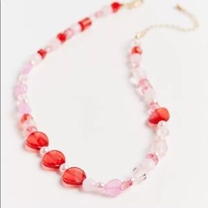 NWT urban outfitters heart necklace | beaded 90s Y2K